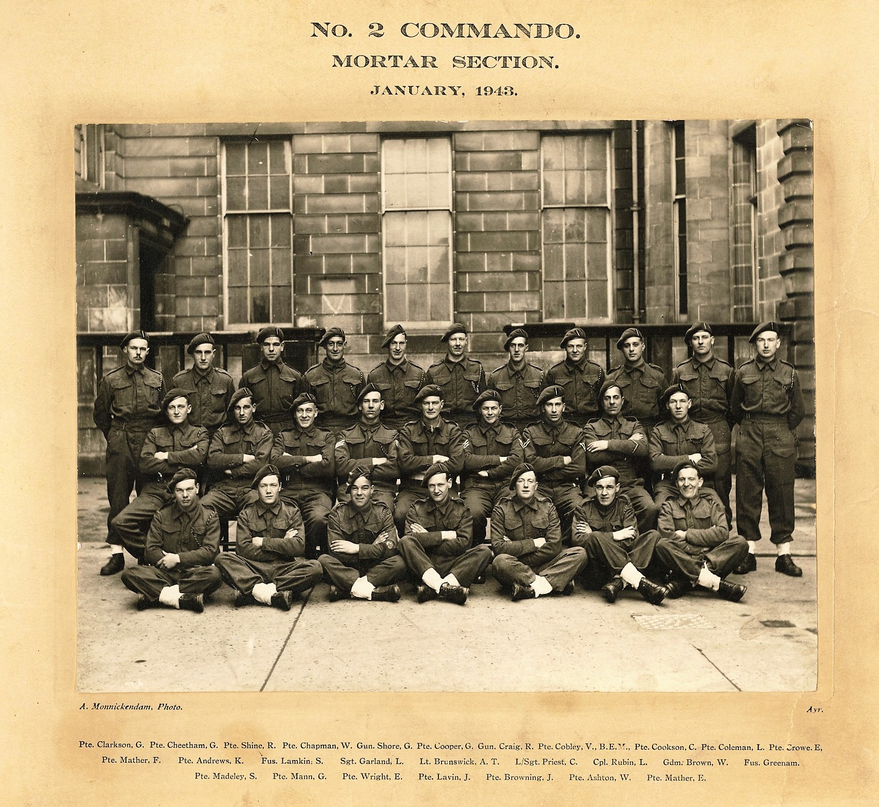 2/4th Independent Commando Squadron Casualty List World War Two – Welcome  to Regimental Books